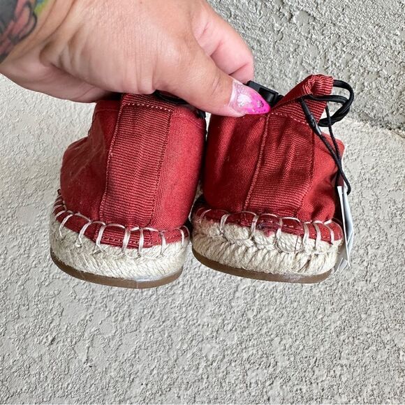 NWT Zara rustic orange canvas espadrilles Sz 7 - Picture 4 of 10
